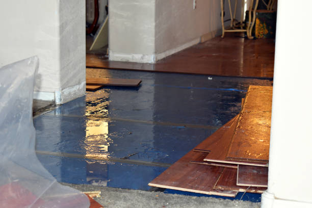 Professional Sewage Cleanup technician working in North Kingstown, RI
